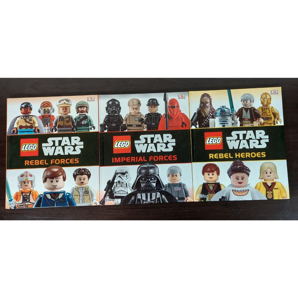DK LEGO Star Wars 10 Books Disney REBEL HEROES-FORCE AWAKENS-ROGUES & VILLAINS - Picture 1 of 8